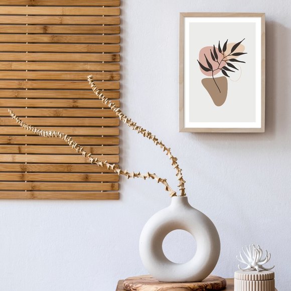 Modern Minimalist Abstract Nature Boho Wall Art Print Home Decor [No Frame] - Picture 4 of 6